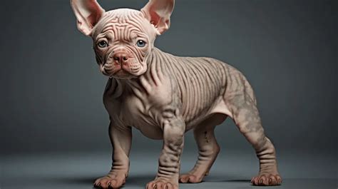 bald french bulldog